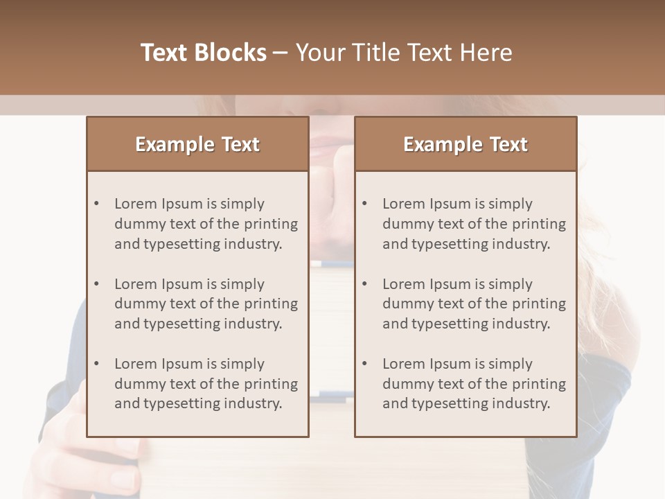 One Support Leaning PowerPoint Template