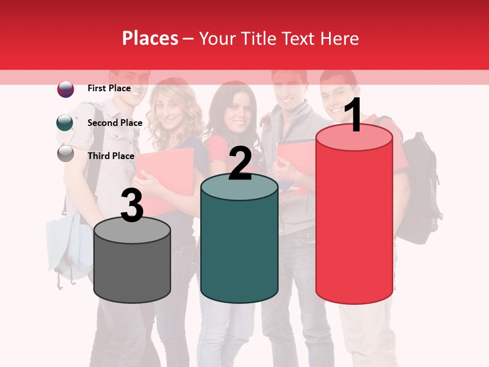 Guy Friendship School PowerPoint Template