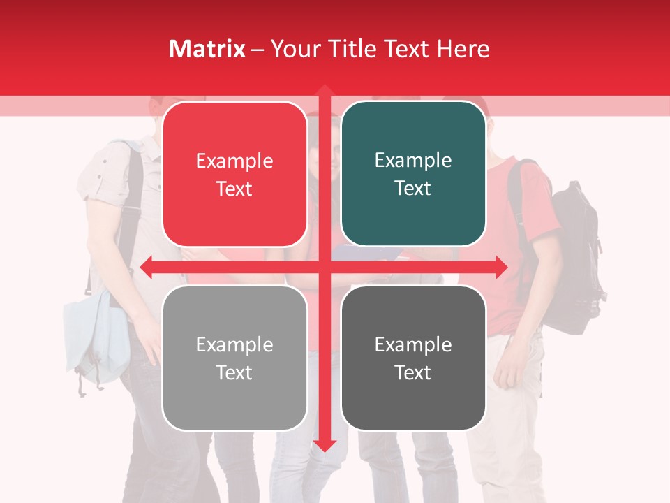 Guy Friendship School PowerPoint Template