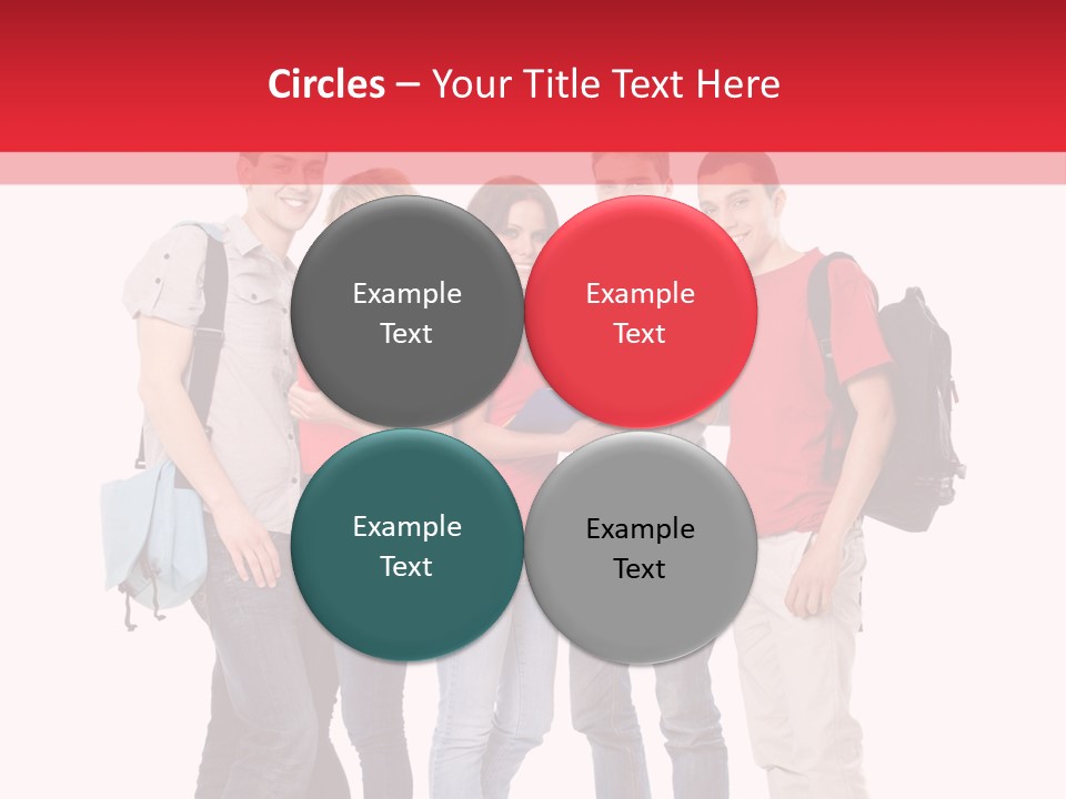 Guy Friendship School PowerPoint Template