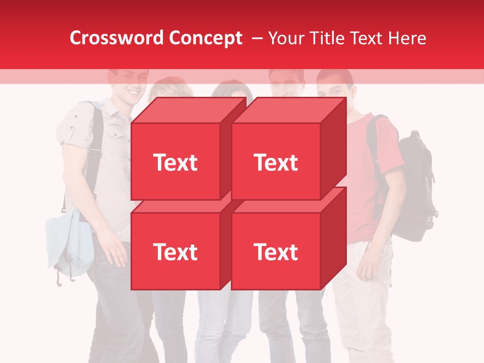 Guy Friendship School PowerPoint Template