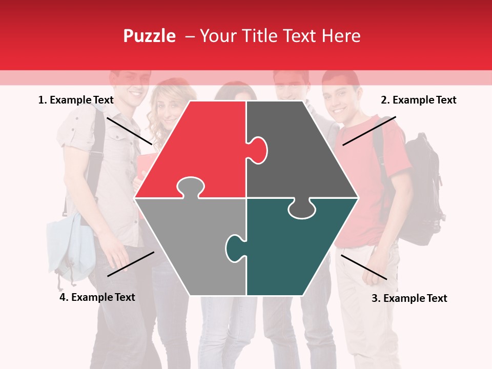 Guy Friendship School PowerPoint Template