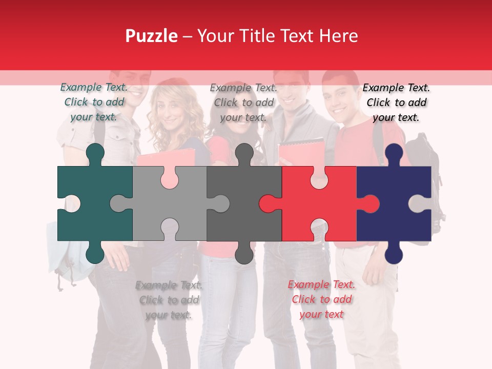 Guy Friendship School PowerPoint Template