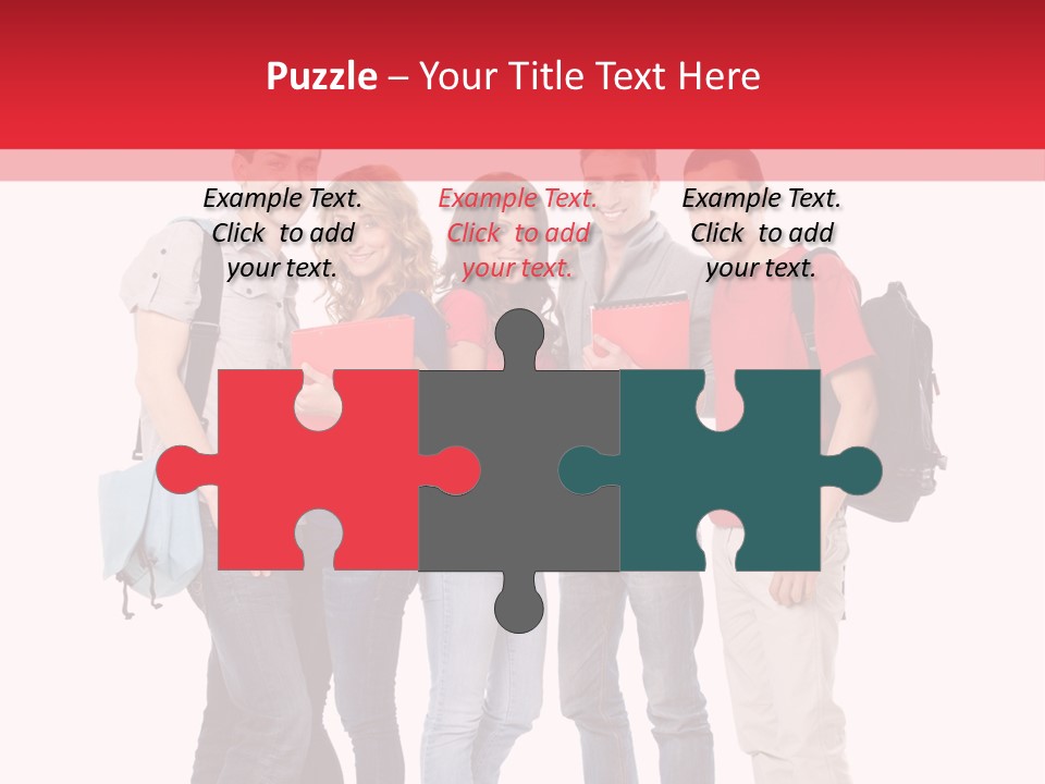 Guy Friendship School PowerPoint Template