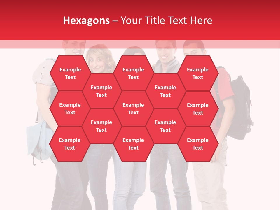 Guy Friendship School PowerPoint Template