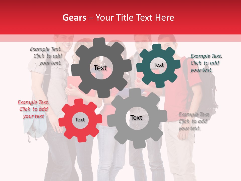 Guy Friendship School PowerPoint Template