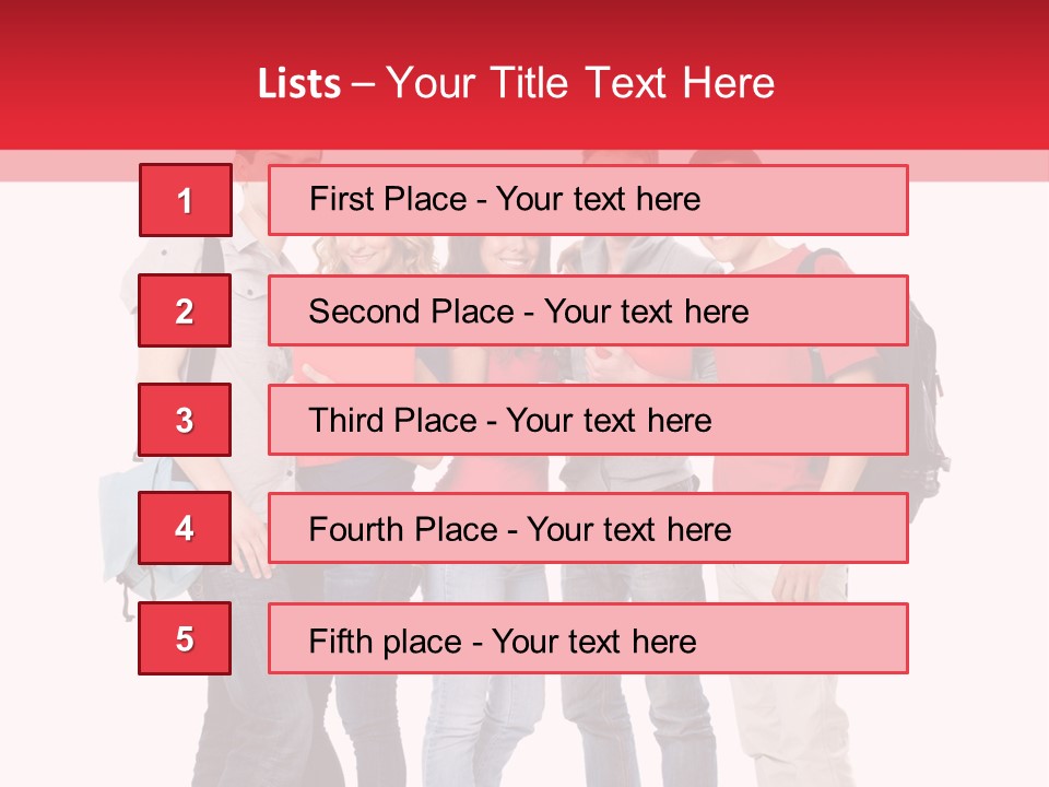 Guy Friendship School PowerPoint Template