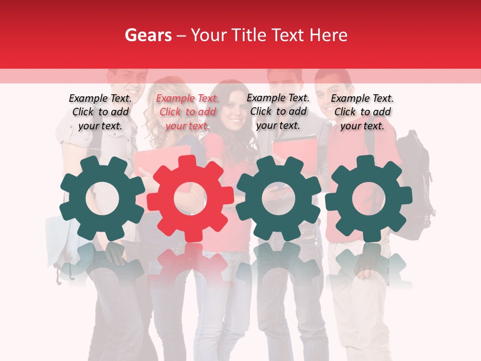 Guy Friendship School PowerPoint Template