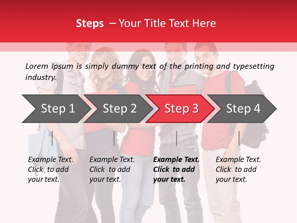 Guy Friendship School PowerPoint Template