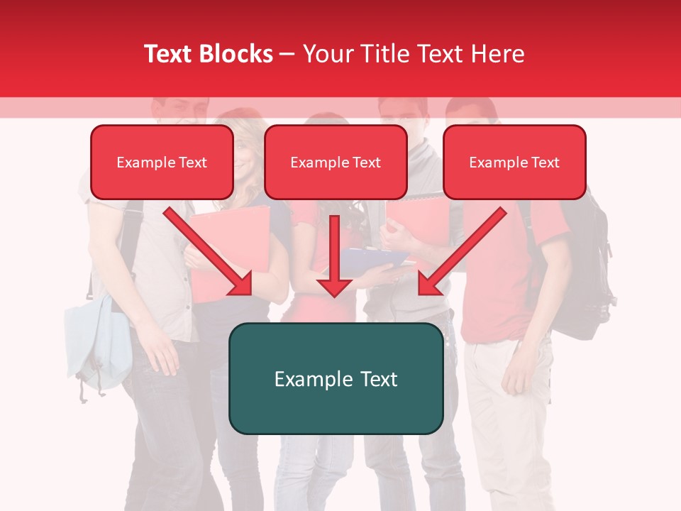 Guy Friendship School PowerPoint Template