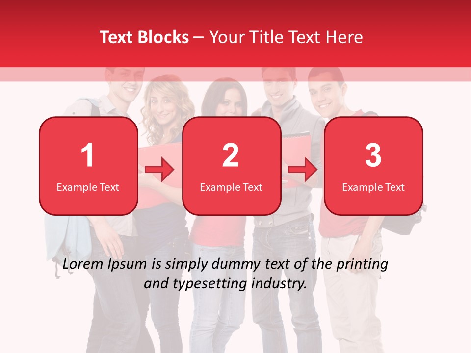 Guy Friendship School PowerPoint Template