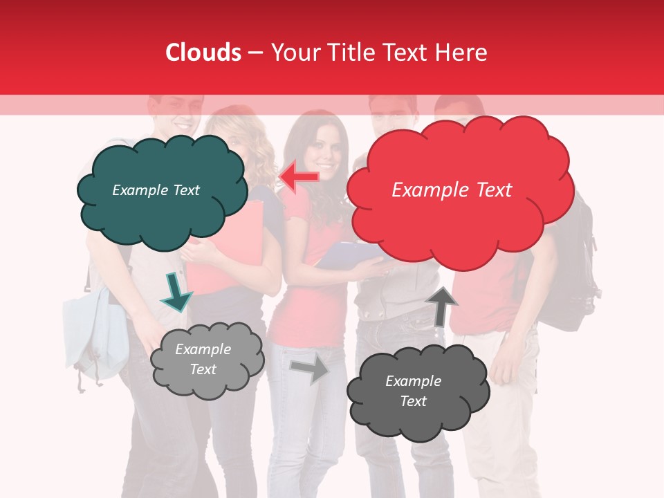 Guy Friendship School PowerPoint Template