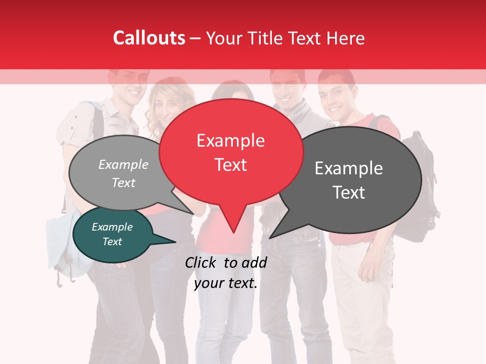 Guy Friendship School PowerPoint Template