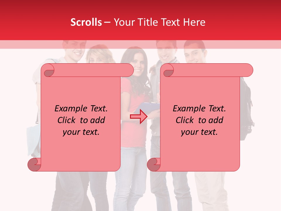 Guy Friendship School PowerPoint Template