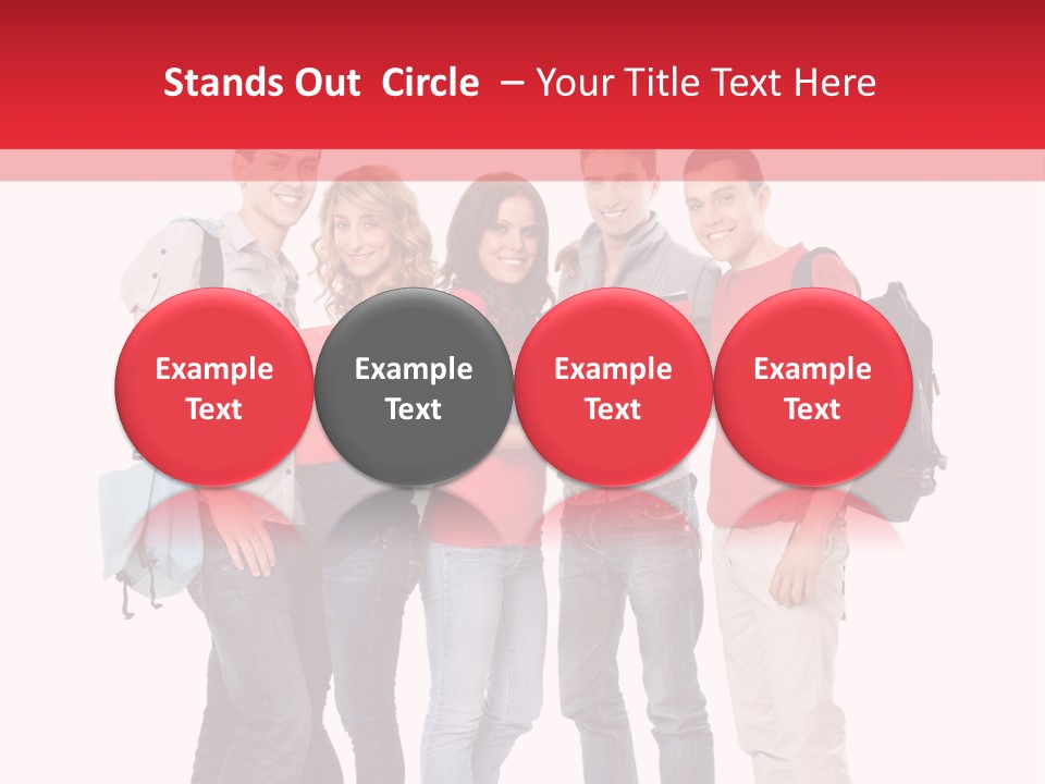 Guy Friendship School PowerPoint Template