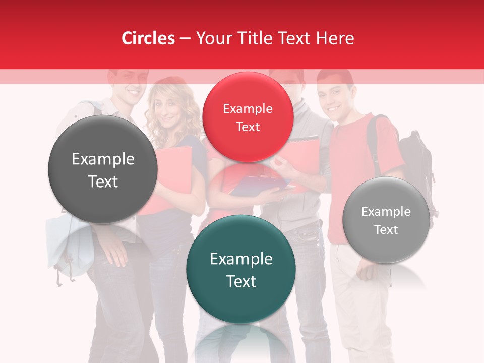 Guy Friendship School PowerPoint Template