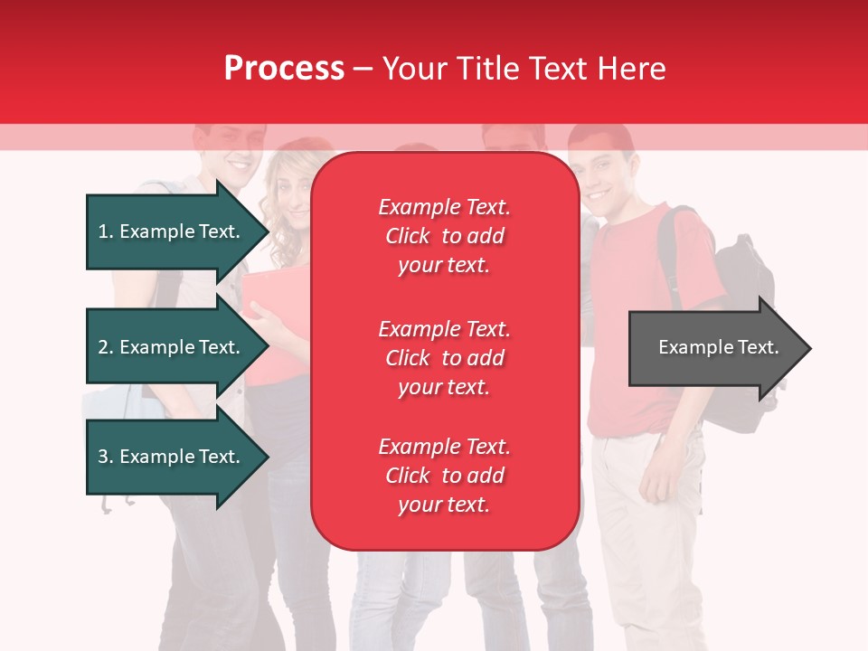 Guy Friendship School PowerPoint Template