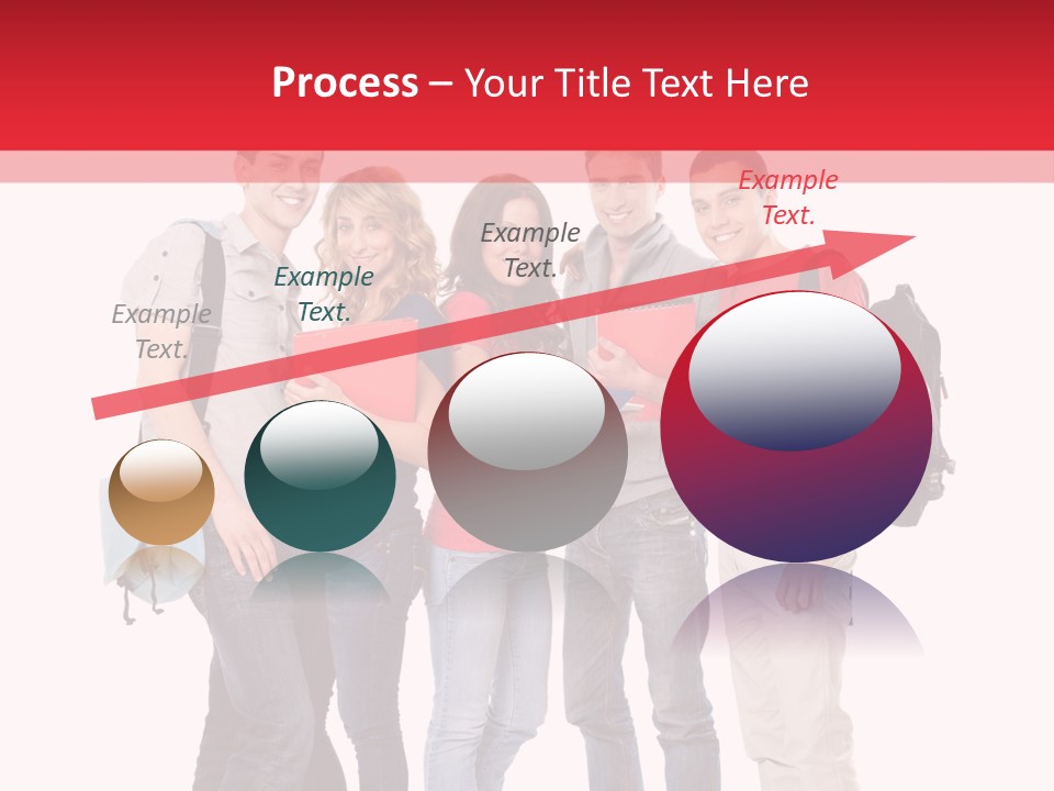 Guy Friendship School PowerPoint Template