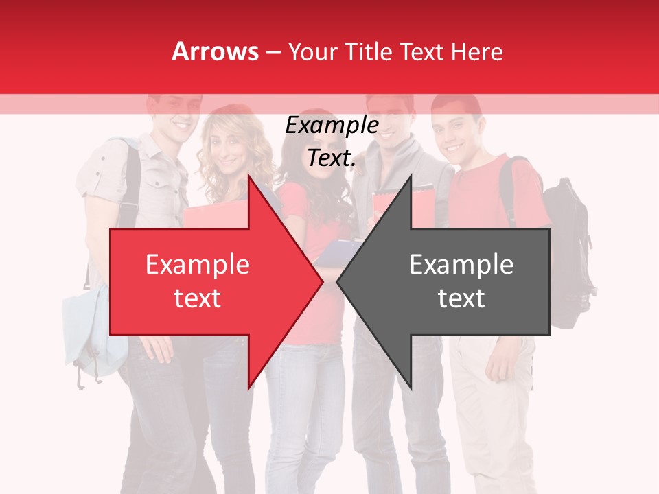 Guy Friendship School PowerPoint Template