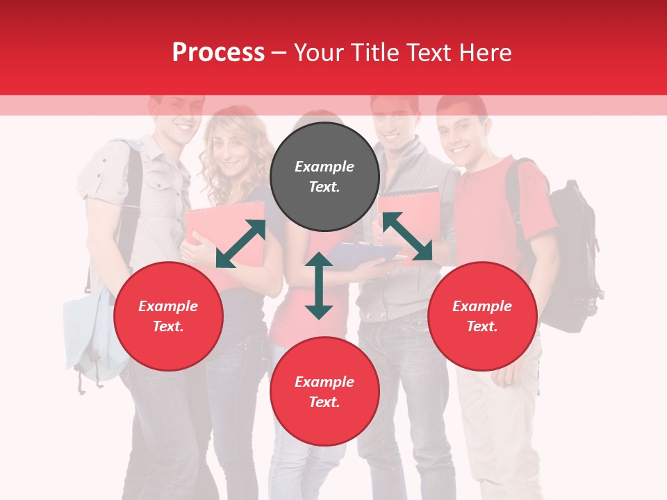 Guy Friendship School PowerPoint Template