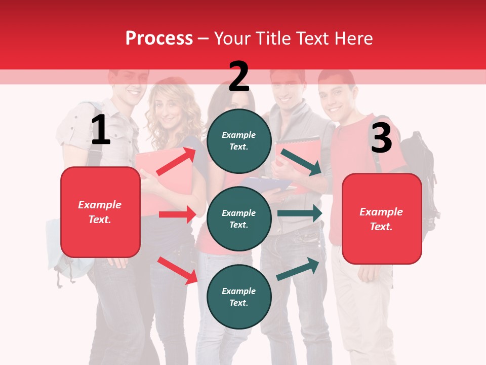 Guy Friendship School PowerPoint Template