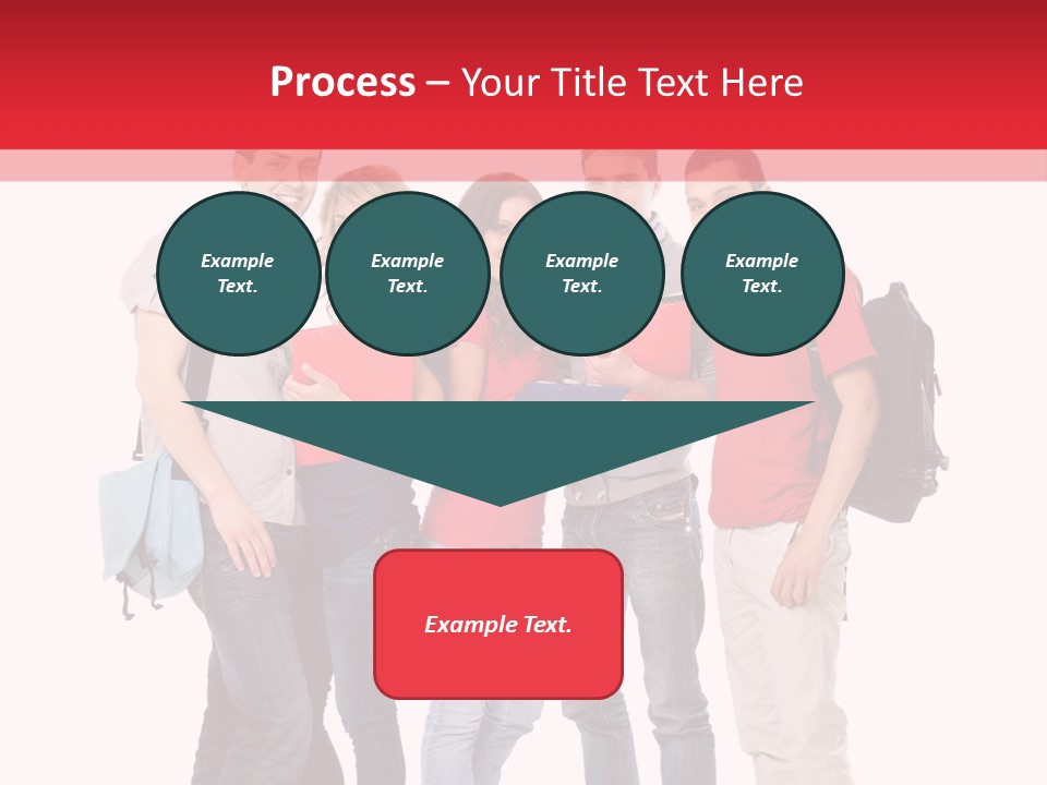 Guy Friendship School PowerPoint Template