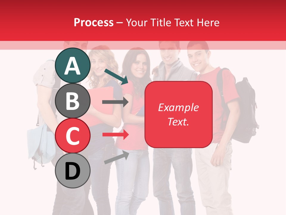 Guy Friendship School PowerPoint Template