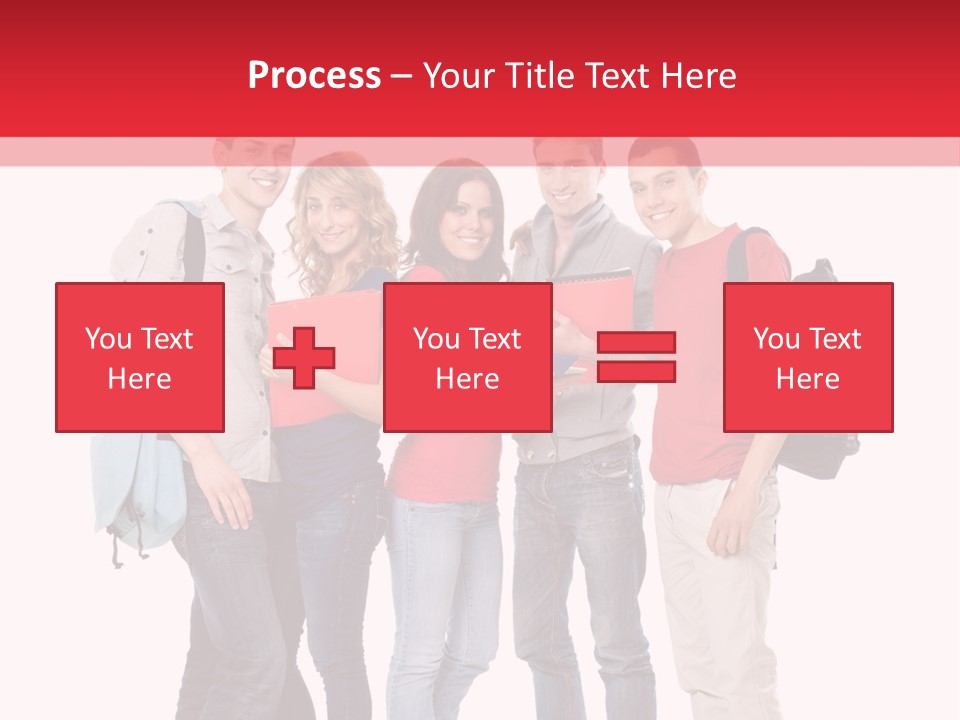 Guy Friendship School PowerPoint Template