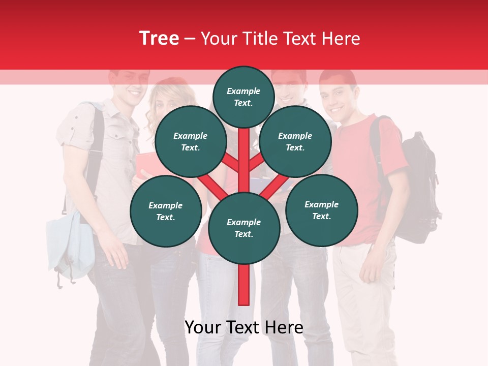 Guy Friendship School PowerPoint Template