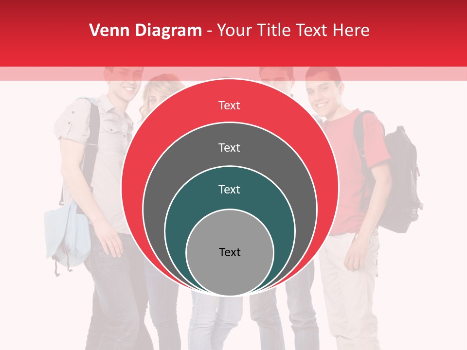 Guy Friendship School PowerPoint Template
