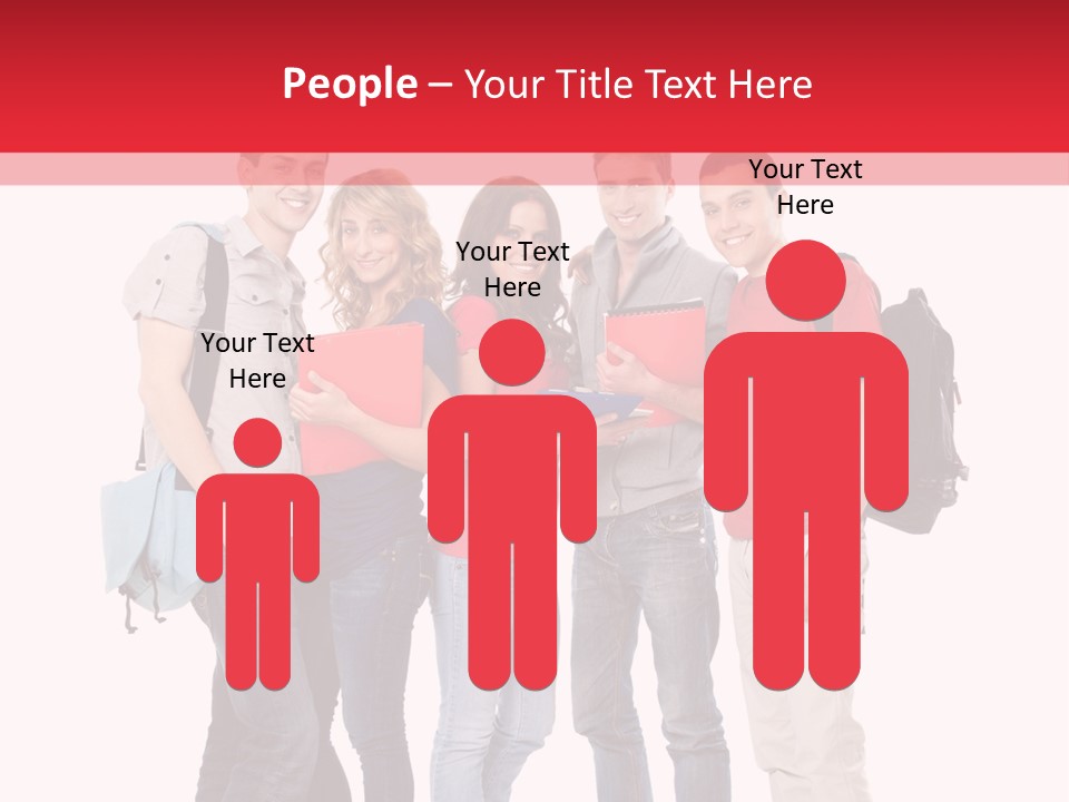 Guy Friendship School PowerPoint Template