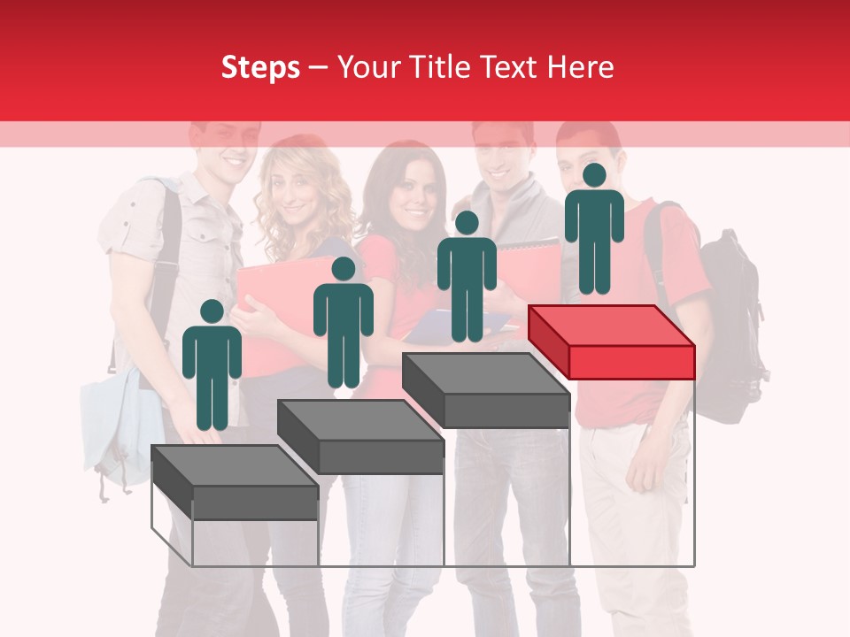 Guy Friendship School PowerPoint Template