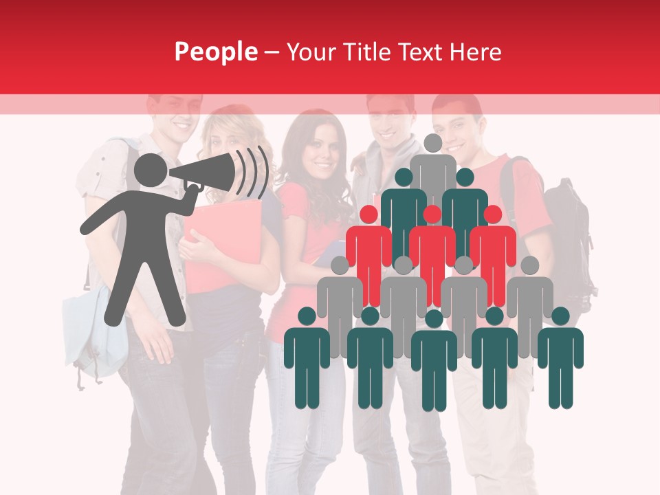 Guy Friendship School PowerPoint Template