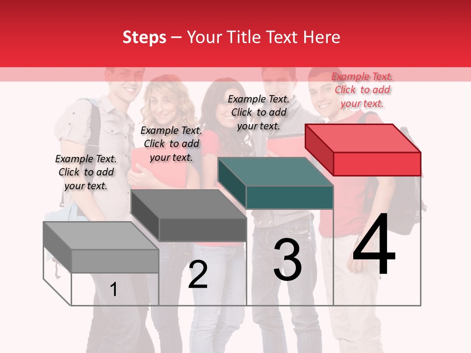 Guy Friendship School PowerPoint Template
