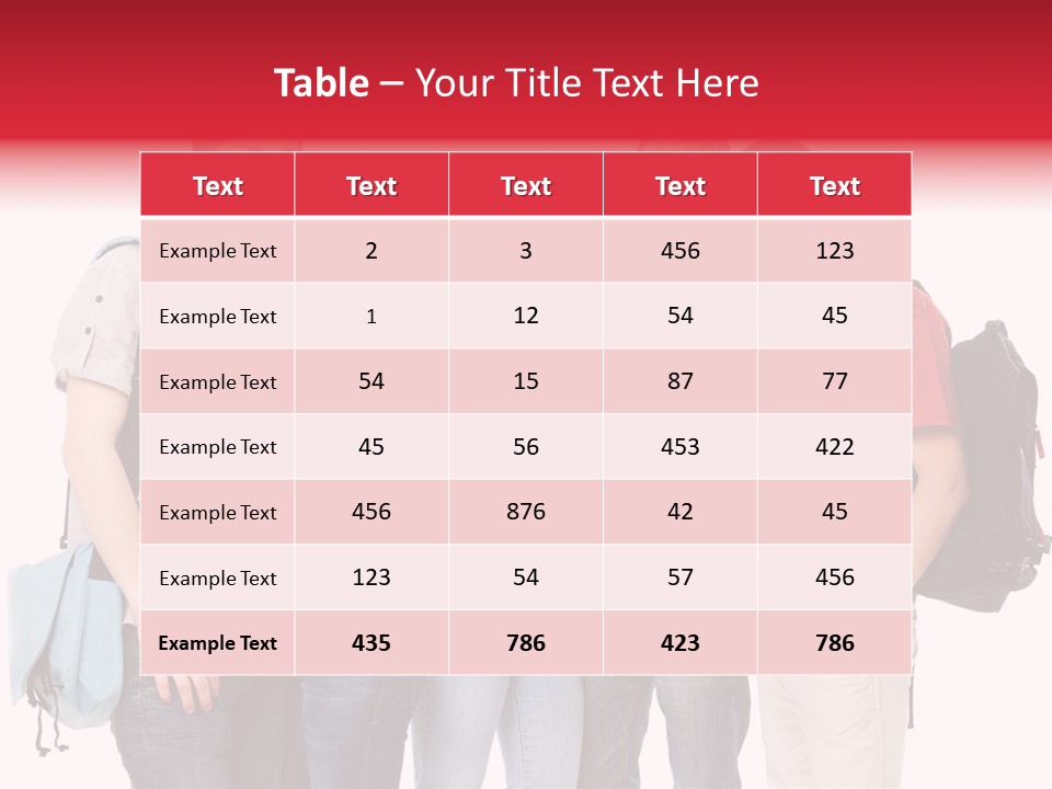 Standing Friend Smiling PowerPoint Template