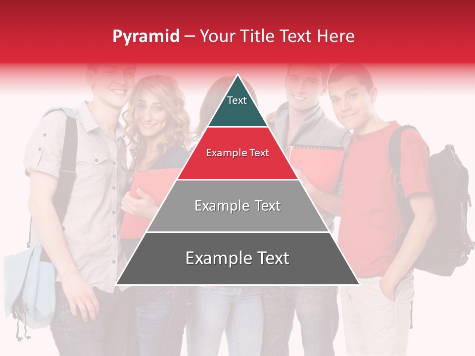 Standing Friend Smiling PowerPoint Template