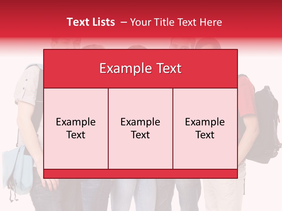 Standing Friend Smiling PowerPoint Template