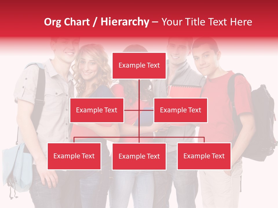 Standing Friend Smiling PowerPoint Template