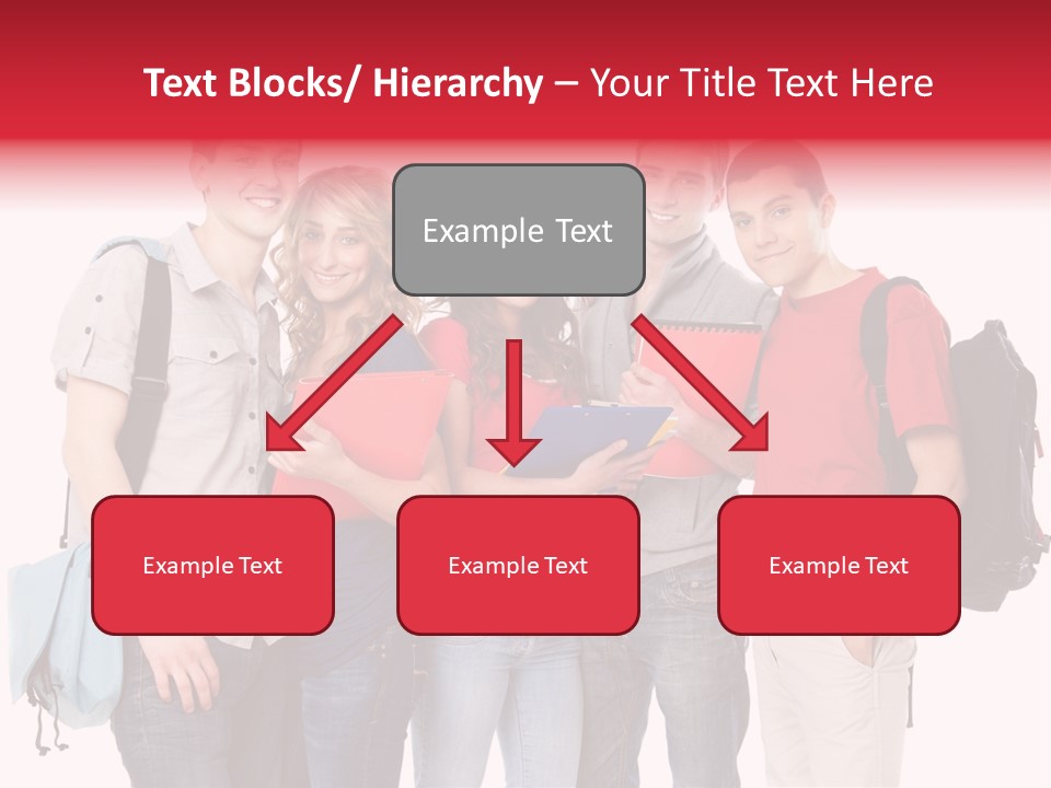 Standing Friend Smiling PowerPoint Template