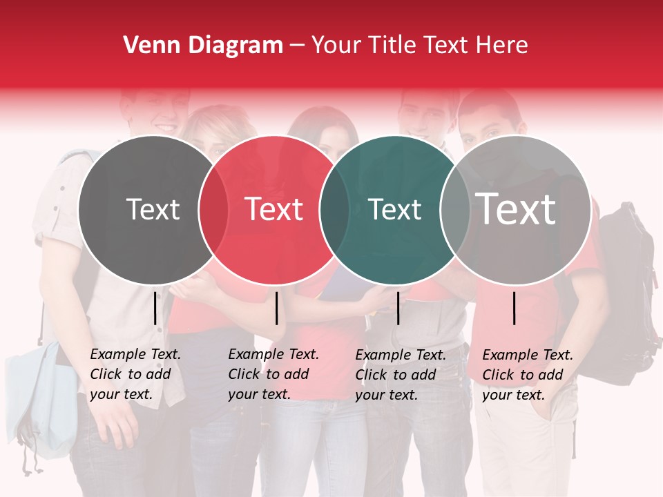 Standing Friend Smiling PowerPoint Template
