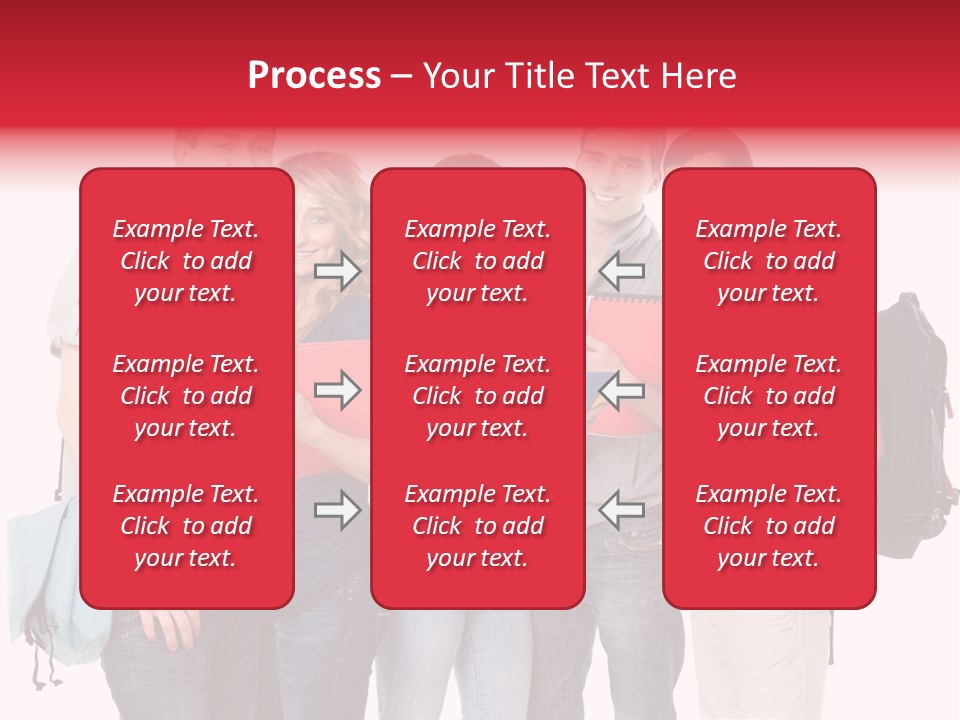 Standing Friend Smiling PowerPoint Template