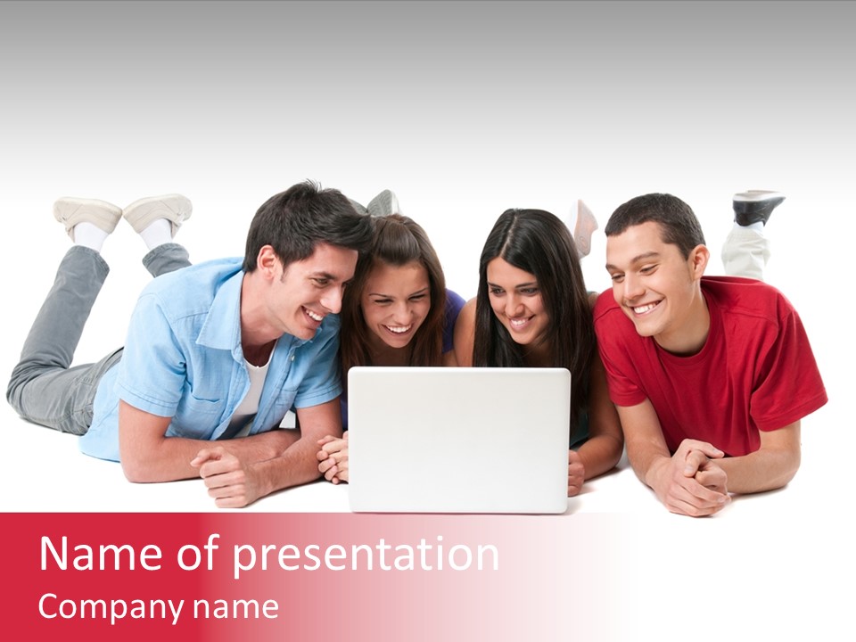 Network Friendship Watching PowerPoint Template