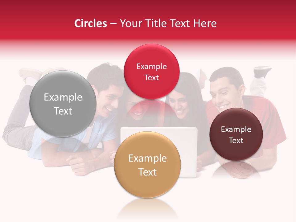 Network Friendship Watching PowerPoint Template