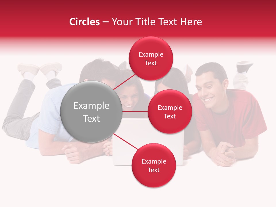 Network Friendship Watching PowerPoint Template