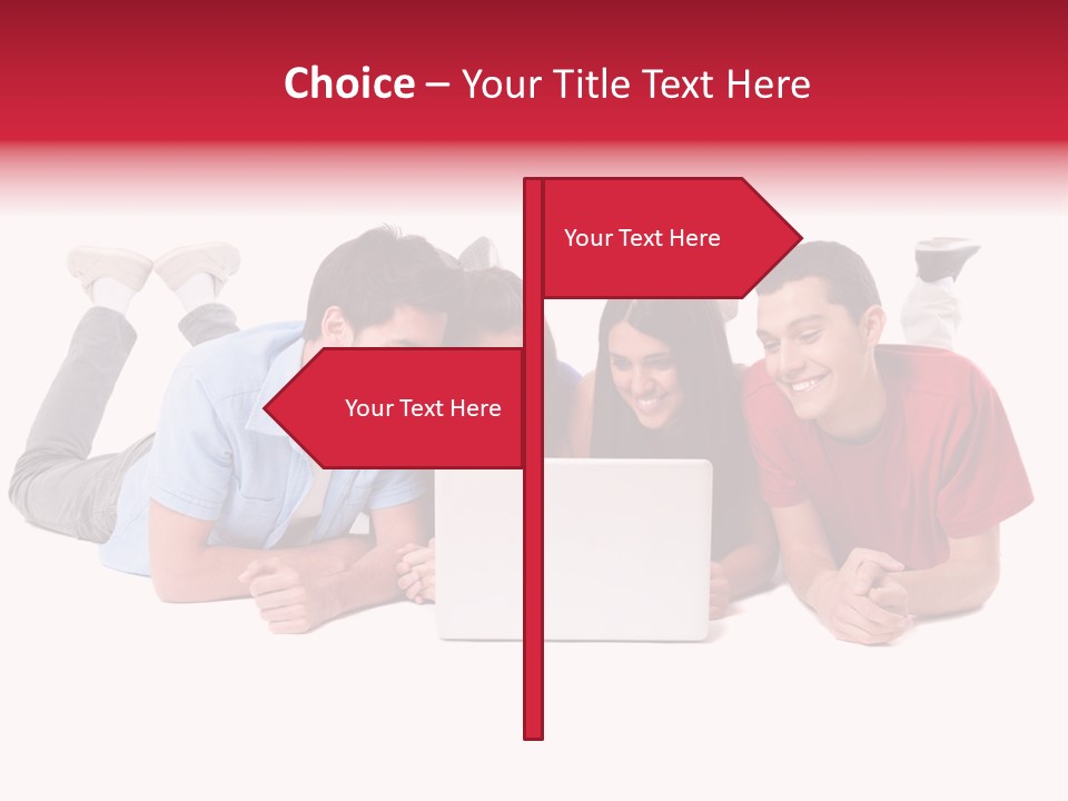 Network Friendship Watching PowerPoint Template