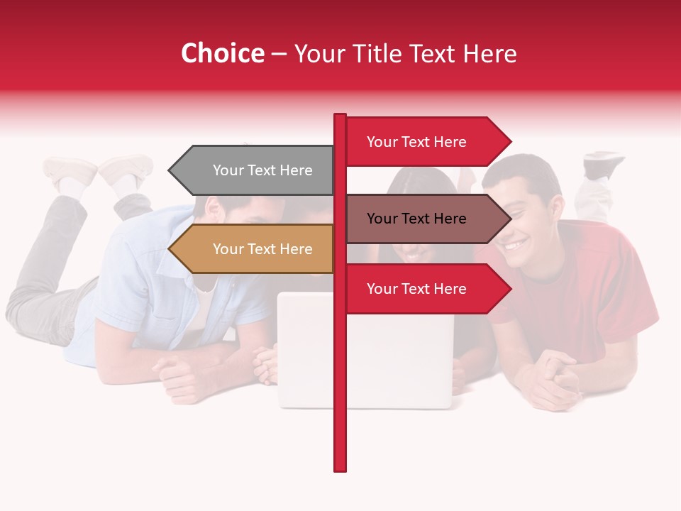 Network Friendship Watching PowerPoint Template