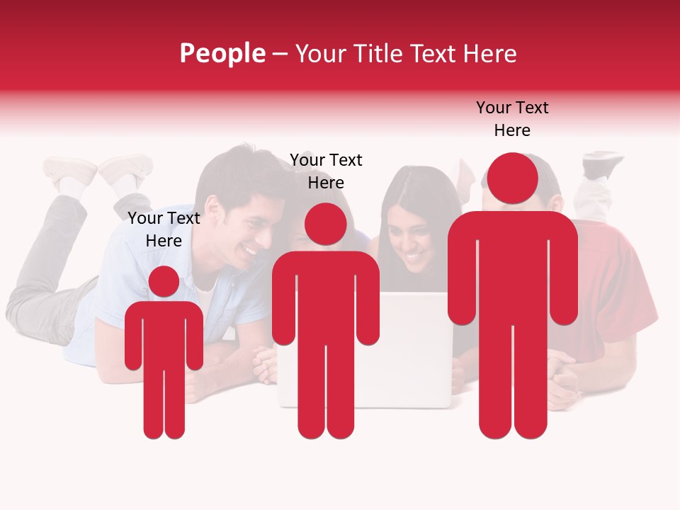 Network Friendship Watching PowerPoint Template