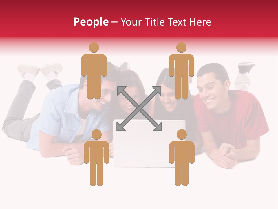 Network Friendship Watching PowerPoint Template