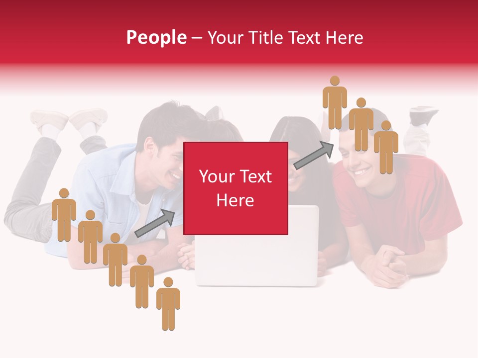 Network Friendship Watching PowerPoint Template