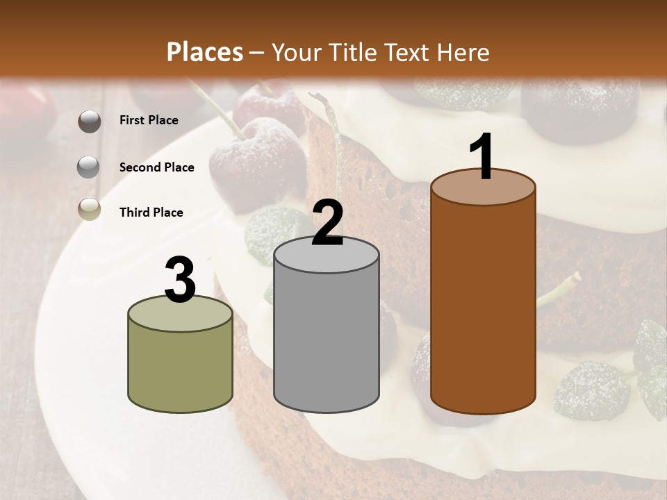 Sour Cream Mint Leaf PowerPoint Template